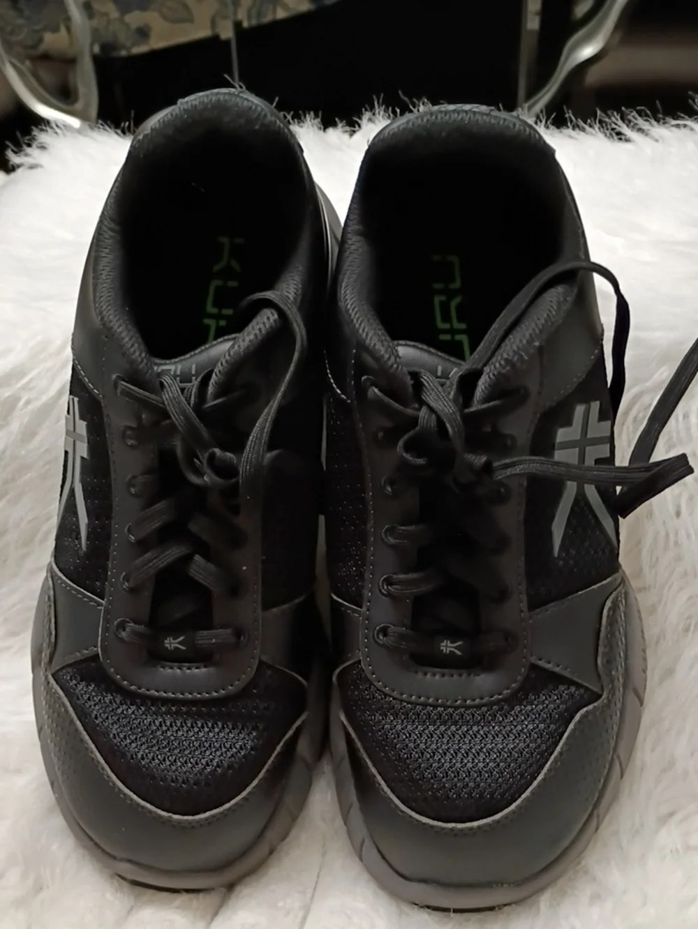 Kuru Quantum 2 Black Plantar Fascitis Orthopedic Support Walking Work Shoes 9M